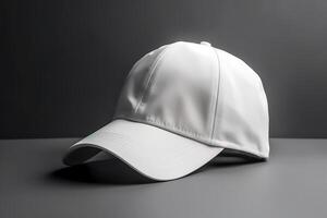 Blank White Hat for Mockup Illustration with photo