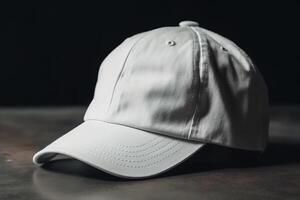 Blank White Hat for Mockup Illustration with photo