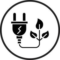 diseño de icono de vector de energía sostenible