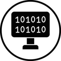 Binary Code Vector Icon Design