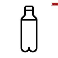 bottle drink line  icon vector