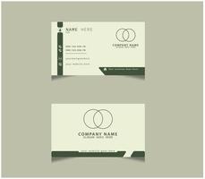 Corporate and Professional Business Card Design. vector