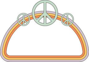 Half Circle Frame Element vector