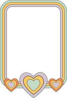 Loves on Rectangle Frame Element vector