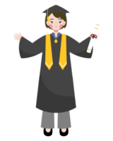 graduation cartoon character illustration png