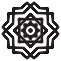 Islamic Star mandala. Islamic icon vector