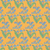 Elegant floral seamless pattern with tree branches. Vector organic background.