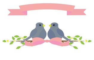 Loving dove icon vector