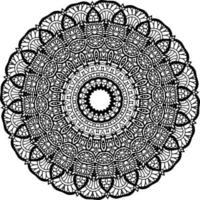 decorativo mandala con marina elementos y olas en blanco aislado antecedentes. para colorante libro paginas vector