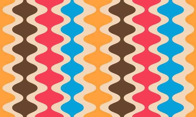 Abstract Vintage Retro Aesthetic Background Vertical Wavy Pattern