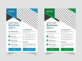 Creative business flyer template design vector