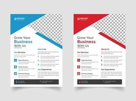 Professional business flyer template design vector