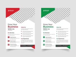 Professional business flyer template design vector