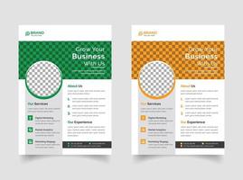 Professional business flyer template design vector