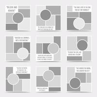 Moodboard template. Photo collage layout. Minimalist Moodboard. vector