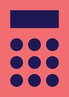 calculator vector, illustration, art, icon, symbol, vector