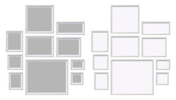 Blank picture frame. Realistic frames for paintings or photographs. vector