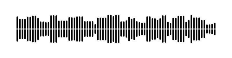 Podcast sound waves collection. voice message for social media app. Equalizer template, sound spectrum. Vector isolated illustration