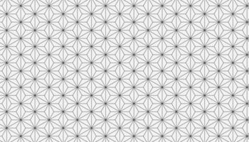 Japanese style grey asanoha seamless pattern. Isometric hemp leaf seed vector background. Geometric 3d lines hexagon and star structure.
