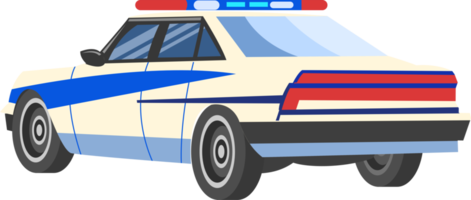 Police car png graphic clipart design