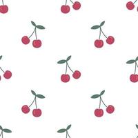 Pattern with cherry. vector