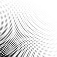 Halftone dotted circle on white background vector