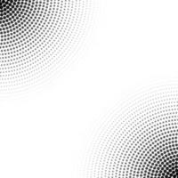 Halftone dotted circle on square background vector