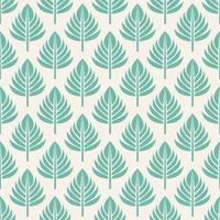 Palm leaves seamless pattern. Vector Illustration