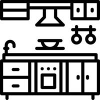 line icon for kitchen vector