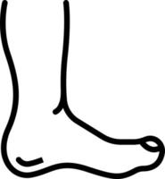 line icon for feet vector