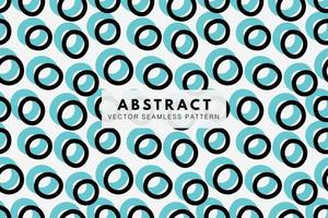 Abstract circles blue and black shapes seamless repeating pattern vector