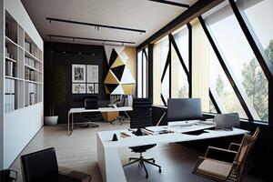 modern office interior . photo