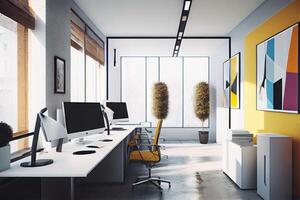 modern office interior . photo