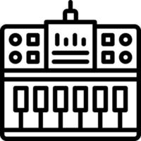 línea icono para midi vector