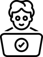 line icon for determining vector