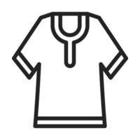 Kaftan Line Style Icon vector