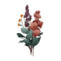 aquarelle fleur . ai généré png