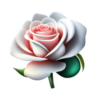 Weiß Rose Blume ai generativ png