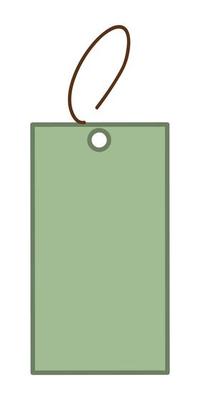 Blank gift box tags or sale shopping labels with rope. Empty organic style stickers. Flat design isolated vector. Vintage tag, blank price tag.