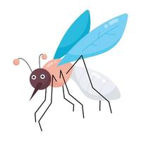 Trendy Mosquito Concepts vector