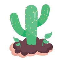 Trendy Cactus Plant vector