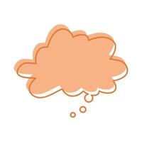 Vector Bubble Speech Illustration, Bubble Text Sticker Element Design