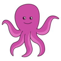 Octopus tekenfilm karakter png