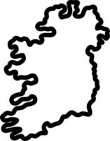 línea icono para Irlanda vector