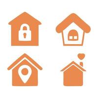 home icons set. home icon. house icon vector. house icon vector. Housing, house, property symbol design suitable for use in logo design, UI, buttons, websites etc vector