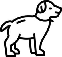 icono de línea para perro vector