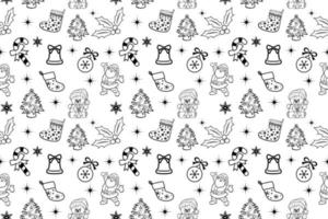 Christmas Seamless Pattern Design vector