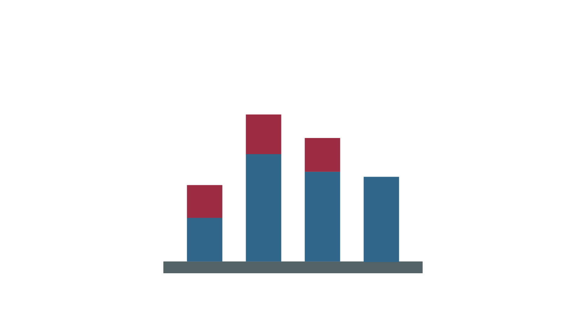 Business Graph on white background, animated icon. 22821101 Stock Video