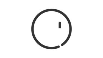 Loop Button on white background, animated icon. video