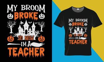 diseño de camiseta de halloween vector